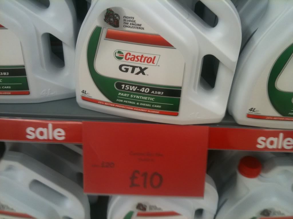 Anyone after motor oil? get down to ASDA